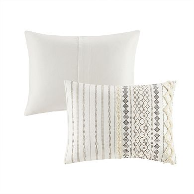 INK+IVY Imani 3 pc Tufted Chenille Cotton Comforter Set