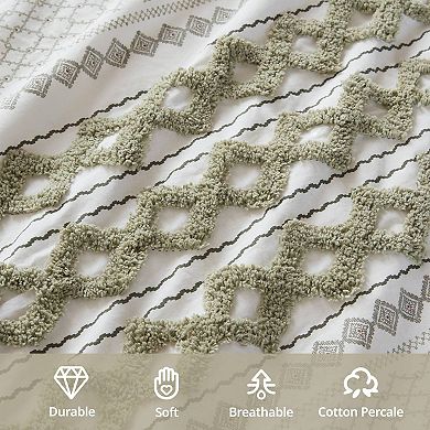 INK+IVY Imani 3 pc Tufted Chenille Cotton Comforter Set