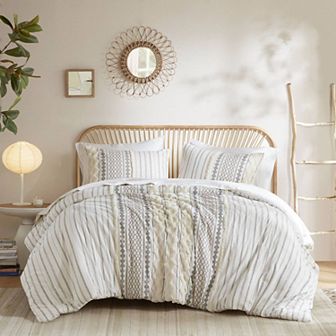 INK+IVY Imani 3 pc Tufted Chenille Cotton Comforter Set