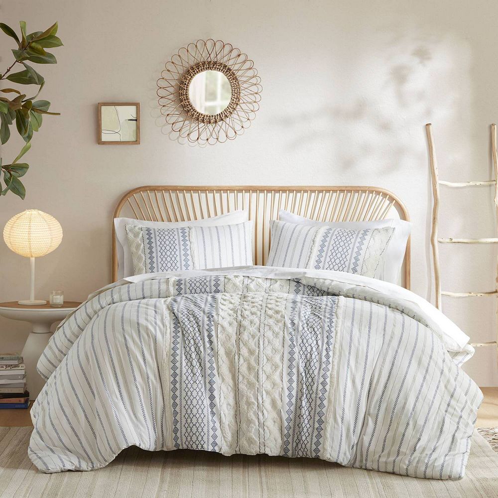 INK+IVY Imani 3-piece Cotton Duvet Cover Set with Shams (King)