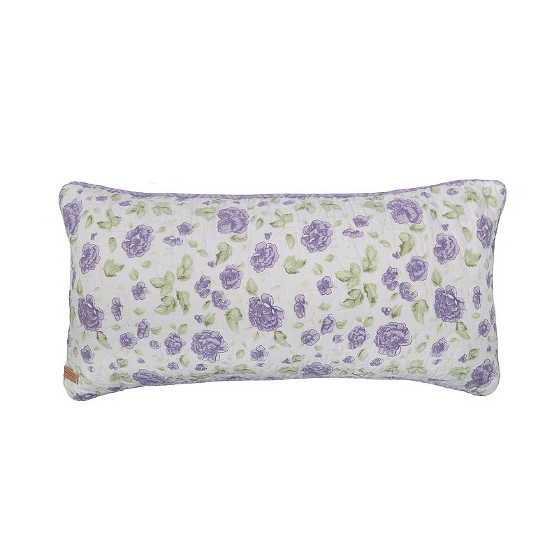 Donna Sharp Lavender Rose Oblong Throw Pillow, Purple, Fits All