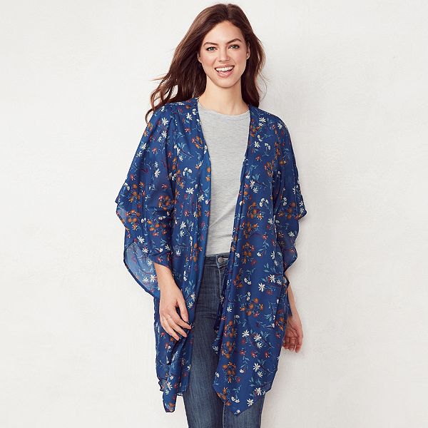 Kimono deals cardigan kohl's