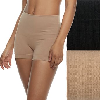 Women's Lunaire 2-Pack Seamless Moderate Control Shaping High Waist Boy Shorts 3412KP