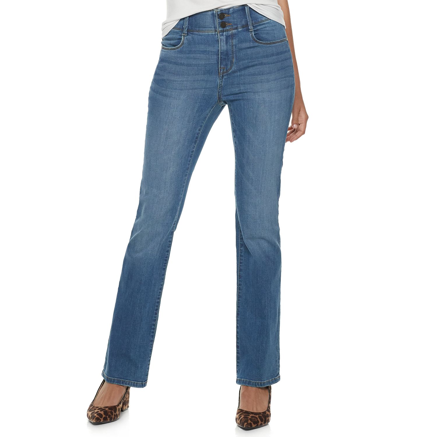 tummy control bootcut jeans