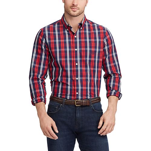 Men's Chaps Regular-Fit Stretch Easy-Care Button-Down Shirt