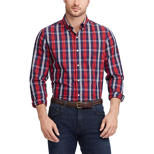 Men's Chaps RegularFit Stretch EasyCare ButtonDown Shirt