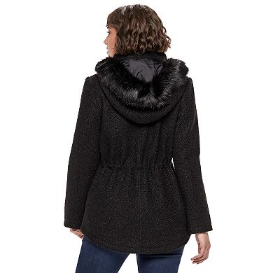 Women's d.e.t.a.i.l.s Faux-Fur Hooded Anorak Jacket 