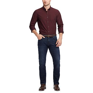 Men's Chaps Regular-Fit Plaid Button-Down Shirt