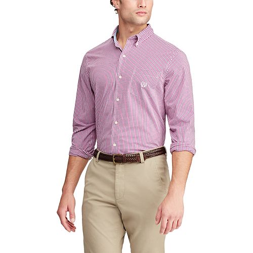 chaps mens button down shirts