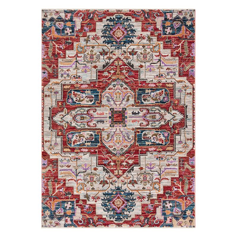 Safavieh Nirvana Mike Medallion Rug, Lt Beige, 5X7 Ft