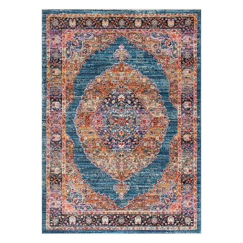 Safavieh Nirvana Lucas Framed Floral Rug, Blue, 9X13 Ft