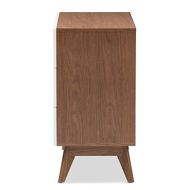 Baxton Studio Calypso Mid-Century 3-Drawer Dresser