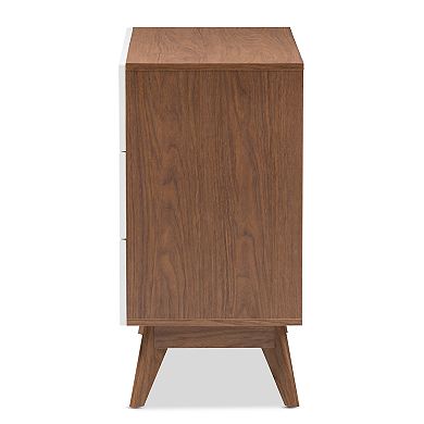 Baxton Studio Calypso Mid-Century 3-Drawer Dresser