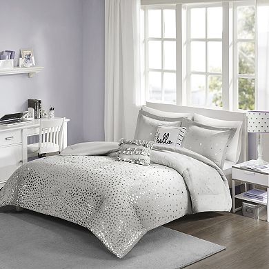 Intelligent Design Liv Metallic Comforter Set