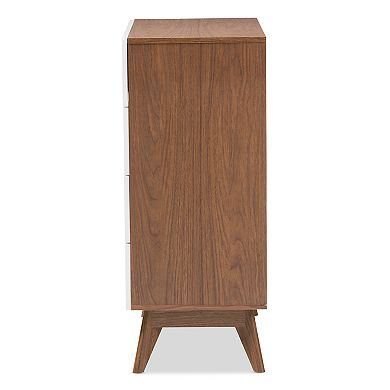Baxton Studio Calypso Mid-Century 4-Drawer Dresser