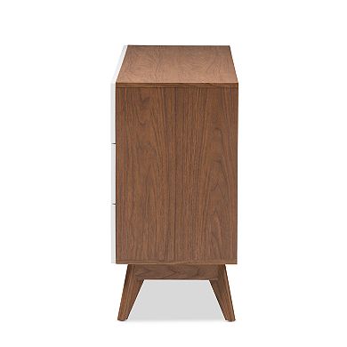 Baxton Studio Calypso Mid-Century 6-Drawer Dresser