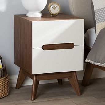 Baxton Studio Calypso Mid-Century Nightstand