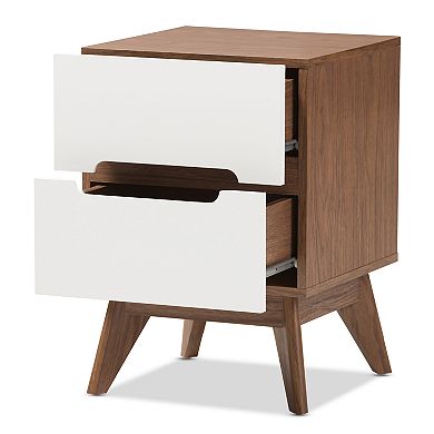 Baxton Studio Calypso Mid-Century Nightstand