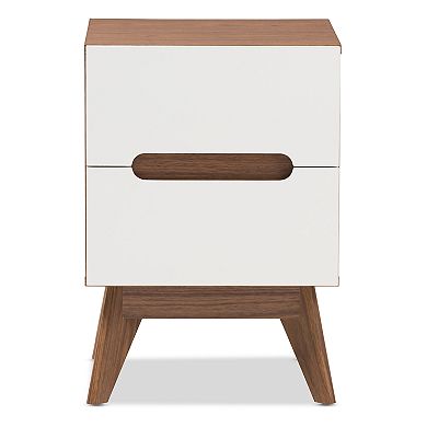 Baxton Studio Calypso Mid-Century Nightstand