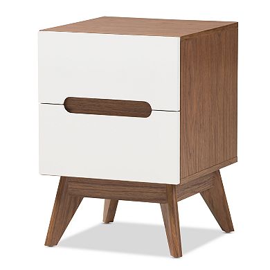 Baxton Studio Calypso Mid-Century Nightstand