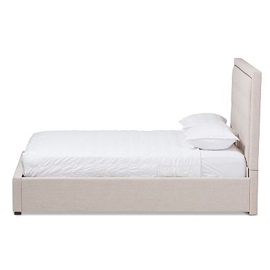 Baxton Studio Taylor Storage Tufted Platform Bed