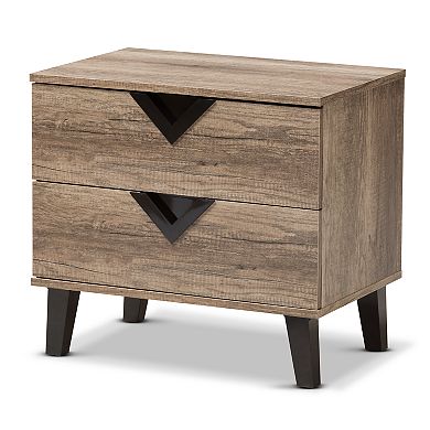 Baxton Studio Swanson Nightstand