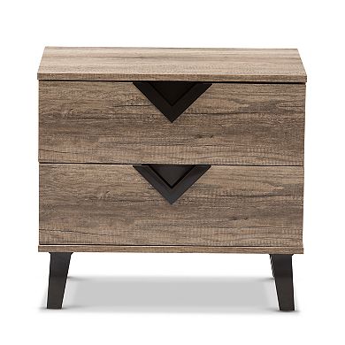 Baxton Studio Swanson Nightstand