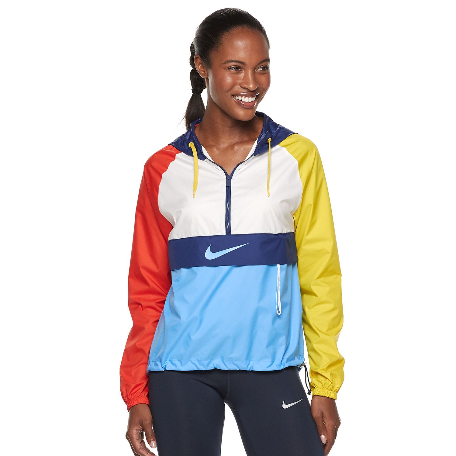 nike swoosh packable windbreaker jacket