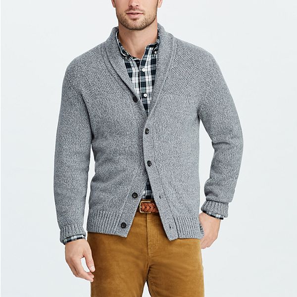 Men's Chaps Classic-Fit Shawl-Collar Cardigan Sweater