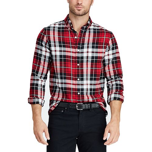 Men's Chaps Classic-Fit Patterned Button-Down Shirt