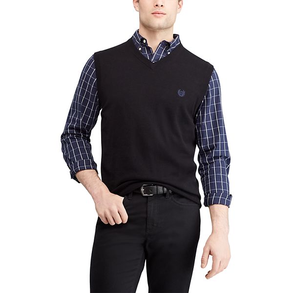 Chaps v neck on sale sweater