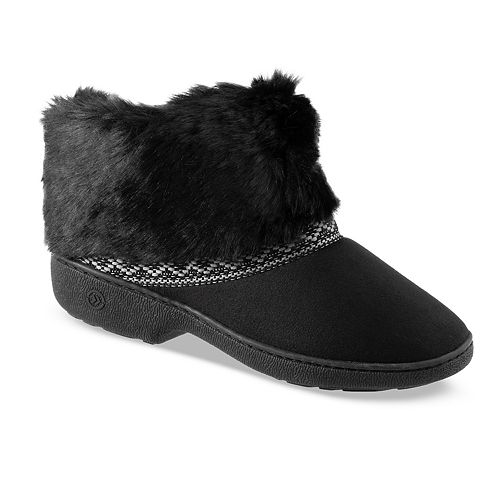 women's isotoner recycled microsuede mallory boot slipper