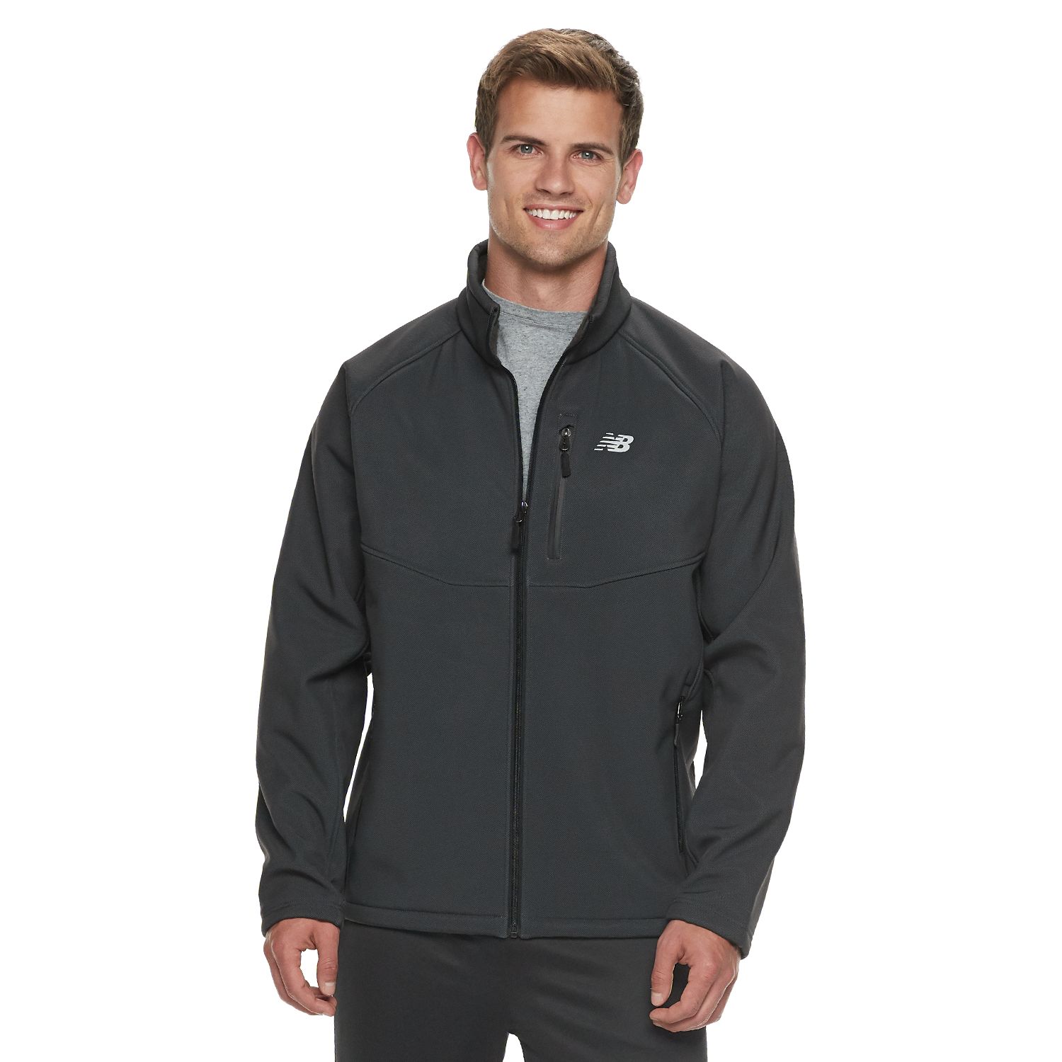 new balance soft shell hooded jacket