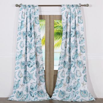 Barefoot Bungalow 2-pack Cruz Window Curtain Set