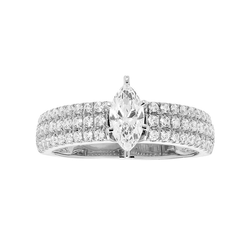 54186284 14k Gold 1 Carat T.W. IGL Certified Diamond Marqui sku 54186284