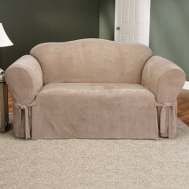 Sure Fit Faux-Suede Sofa Slipcover