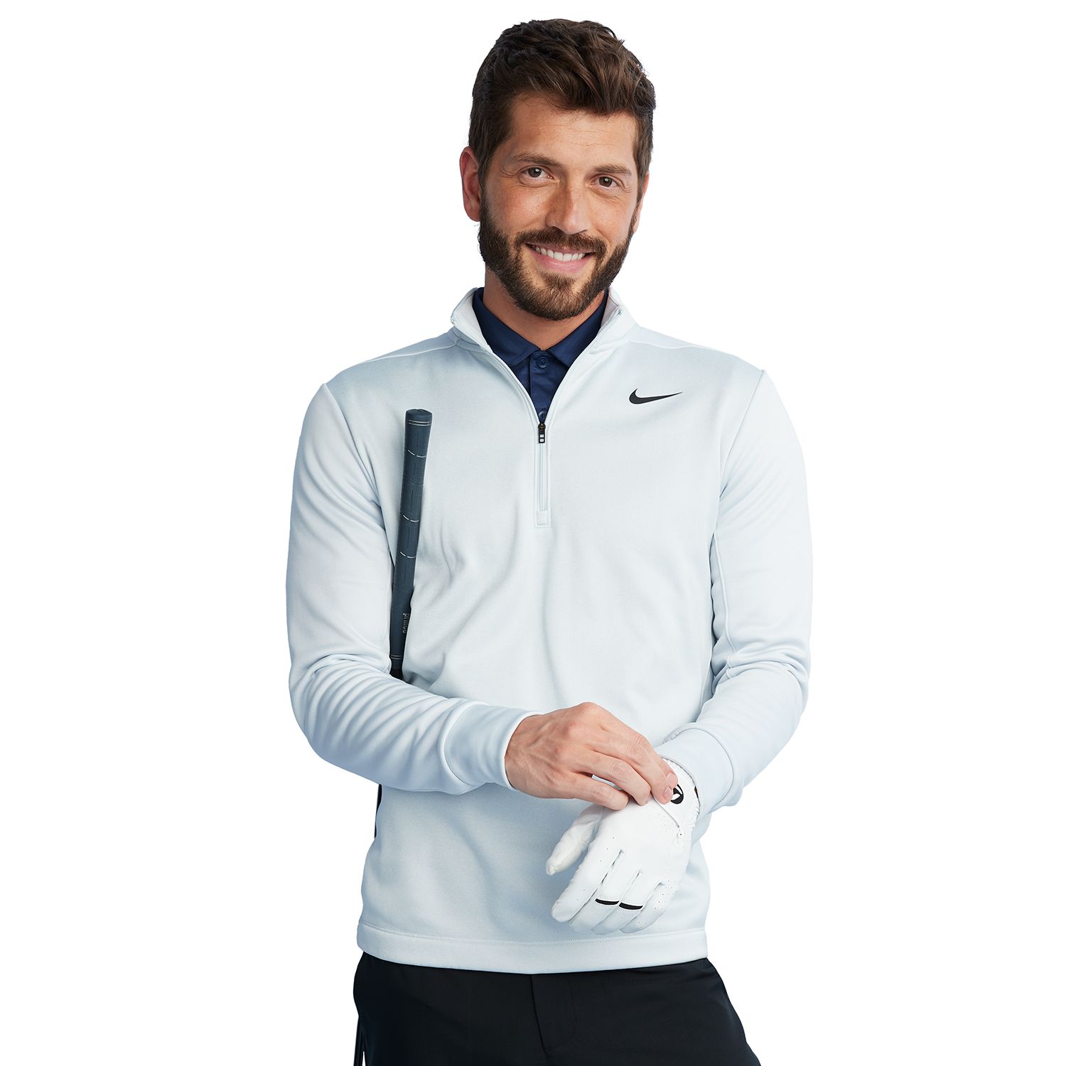 nike essential half zip golf top mens