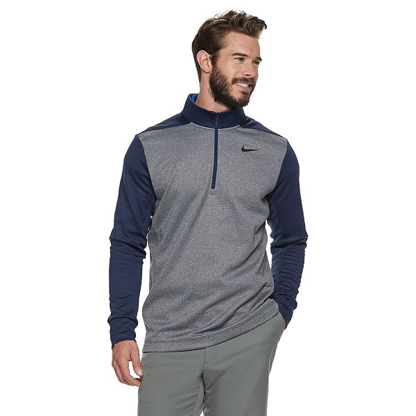 nike therma half zip mens