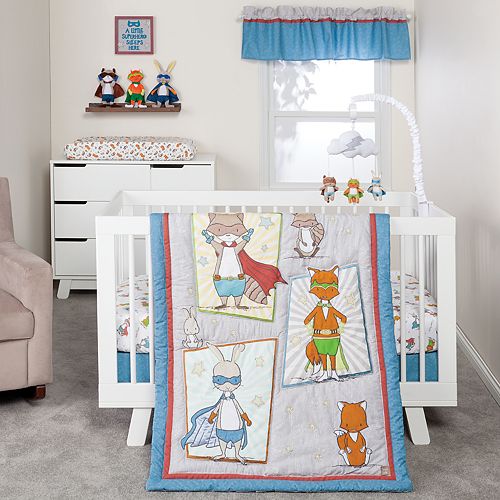 Trend Lab 3 Pc Superheroes Crib Bedding Set