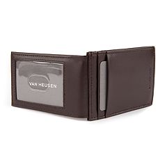 Mens Money Clip Wallets Accessories Kohl S - men s van heusen rfid blocking smooth leather magnetic front pocket wallet