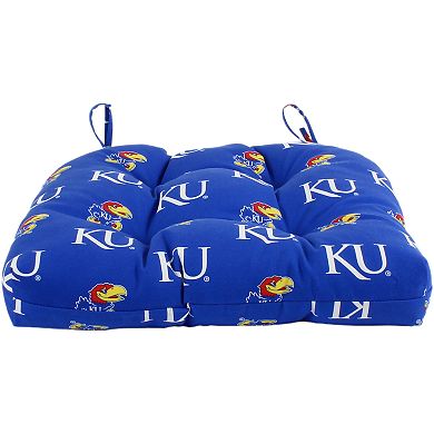 College Covers Kansas Jayhawks Indoor Outdoor Patio Seat Cushion