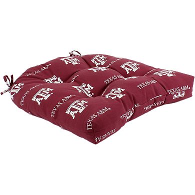 College Covers Texas A&M Aggies Indoor Outdoor Patio Seat Cushion