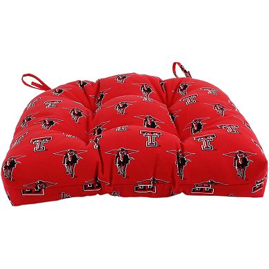 College Covers Texas Tech Red Raiders Indoor Outdoor Patio Seat Cushion