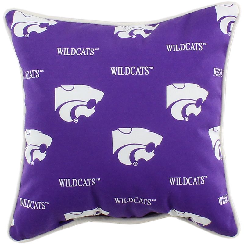 College Covers Kansas State Wildcats Outdoor Decorative Pillow, Multicolor