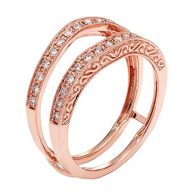 14k Gold 1/3 Carat T.W. Diamond Enhancer Wedding Ring