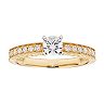 14k Gold IGL Certified Round Cut 1/2 Carat T.W. Diamond Engagement Ring