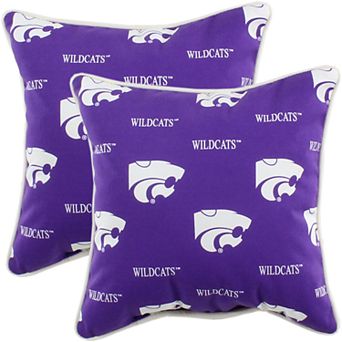 College Covers Kansas State Wildcats 2 pc Outdoor Decorative Pillows