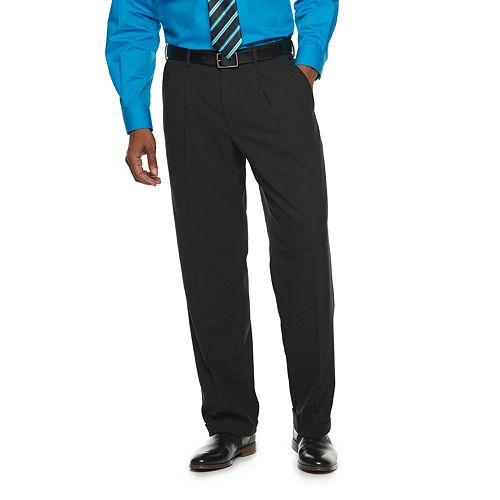 Men's Croft & Barrow® Classic-Fit No-Iron Stretch Pleated Dress Pants