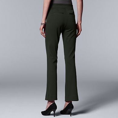 Petite Simply Vera Vera Wang Everyday Luxury Pull-On Ponte Bootcut Pants