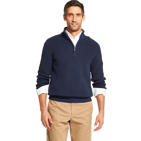 Men's IZOD Classic-Fit Sherpa-Lined Quarter-Zip Pullover Sweater